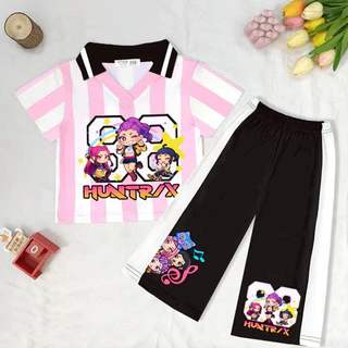 ชุดเซ็ทเด็กกีฬาคอปกSoda pop ลายการ์ตูน เนื้อผ้าใส่สบาย ระบายอากาศดี ชุดลำลอง ใส่สบาย แฟชั่นเด็กน่ารัก*
