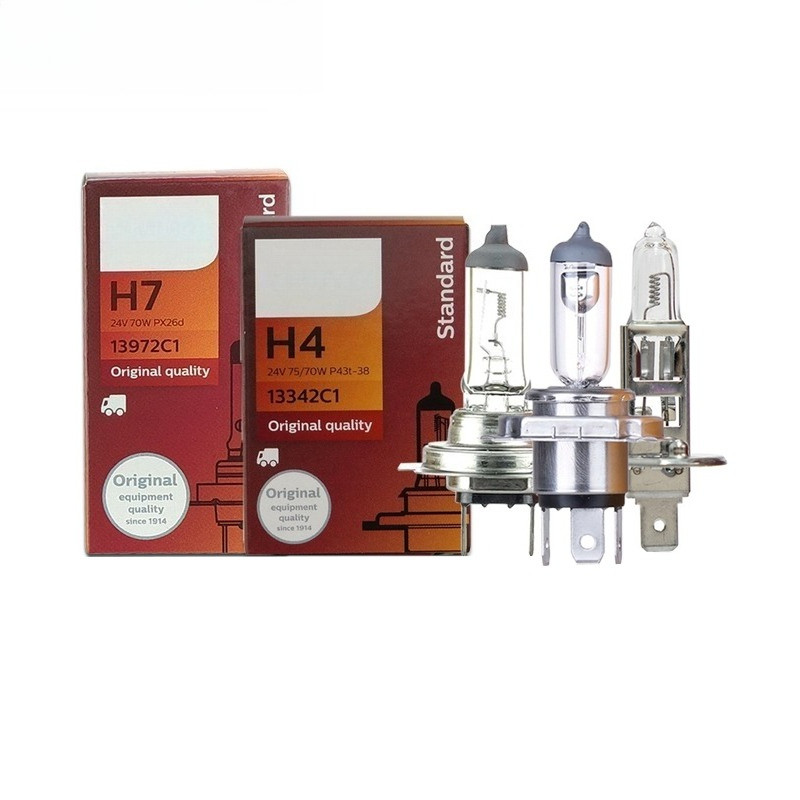 H1 H3 H4 H7 24V 70W 70/75W 3200K Original รถมาตรฐานฮาโลเจนไฟหน้าสูง Low Beam โคมไฟ (1 หลอด)