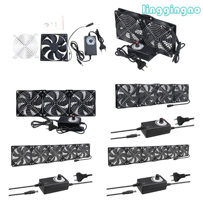 พัดลมคอมพิวเตอร์ RR 120 มม. พร้อมปลั๊ก AC100-240V สําหรับเวิร์กสเตชันและระบายความร้อนเซิร์ฟเวอร์