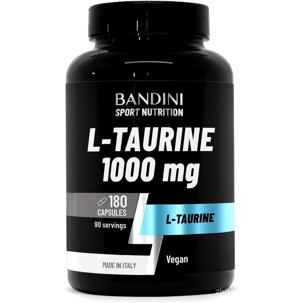 แบนด์นี่® L Taurine 1.000mg แคปซูล, L-Taurine 180 แคปซูล (อุปทาน 3 เดือน), อาหารเสริมกรดอะมิโนวีแกนเ