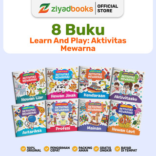 (Isi 8 Buku) Learn And Play Aktivitas Mewarnai