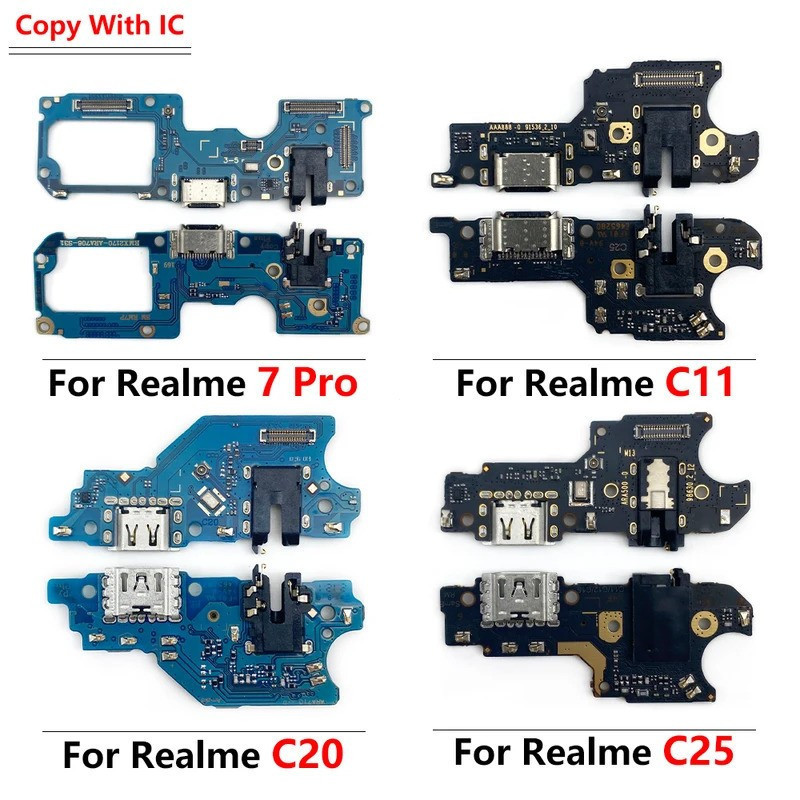 สําหรับ OPPO Realme 7 7i 6 6i 5 5i 2 3 Pro C11 C20 C25 C15 C21 C21Y USB ชาร์จ Flex ชาร์จ board