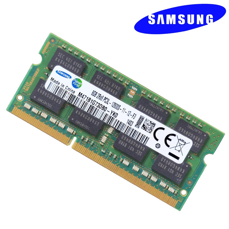 SAMSUNG หน่วยความจํา DDR3L PC3L 8G 12800S RAM แล็ปท็อป Memoria DRAM Stick สําหรับโน้ตบุ๊ค ddr3L 8GB 