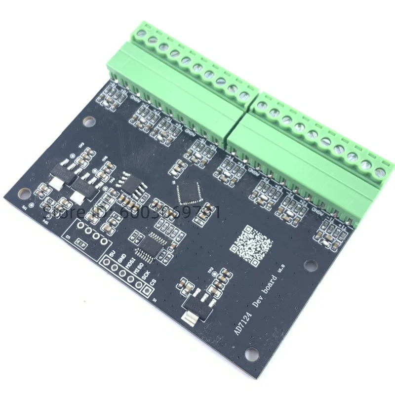 H AD7124 โมดูล 24 บิต ADC 8-channel AD714-8 วงจรกระตุ้นสัญญาณเทอร์โมคัปเปิล PT100 RTD เครื่องวัดสายพ