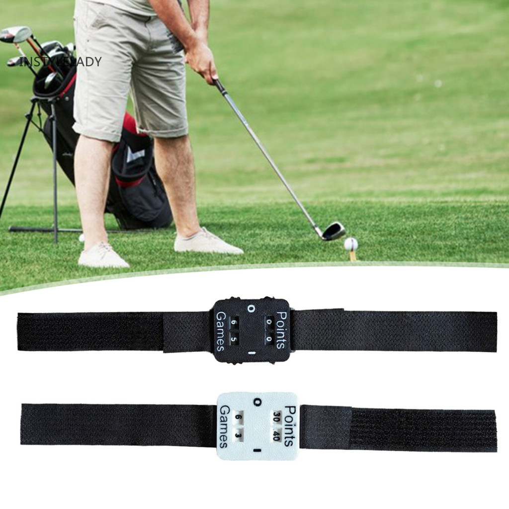 Instylelady Golf Score Counter แบบพกพา Score Counter 1 หรือ 2 ชิ้นกอล์ฟข้อมือ Score Counter สําหรับผ