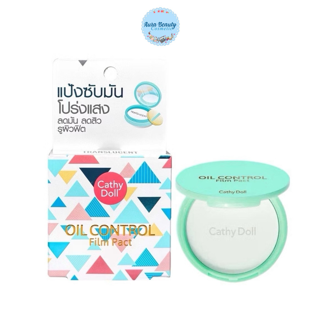 Cathy Doll Oil Control Film Pact 4.5g แป้งซับมัน