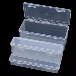[EA] 1PC Storage Organizer กล่องขนาดใหญ่ความจุกล่องดินสอพลาสติก Staable โปร่งแสงกล่องปากกาใสอุปกรณ์สํานักงาน TH