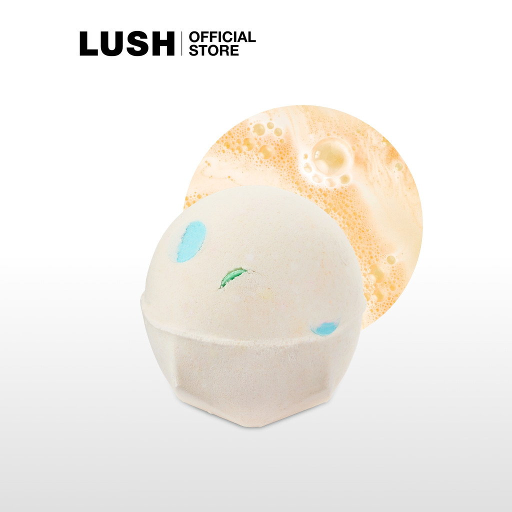 LUSH BATH BOMB บาธบอมบ์ สำหรับแช่น้ำ DRAGON'S EGG BATH BOMB 200g บำรุงผิว กลิ่นตะไคร้ สดใหม่