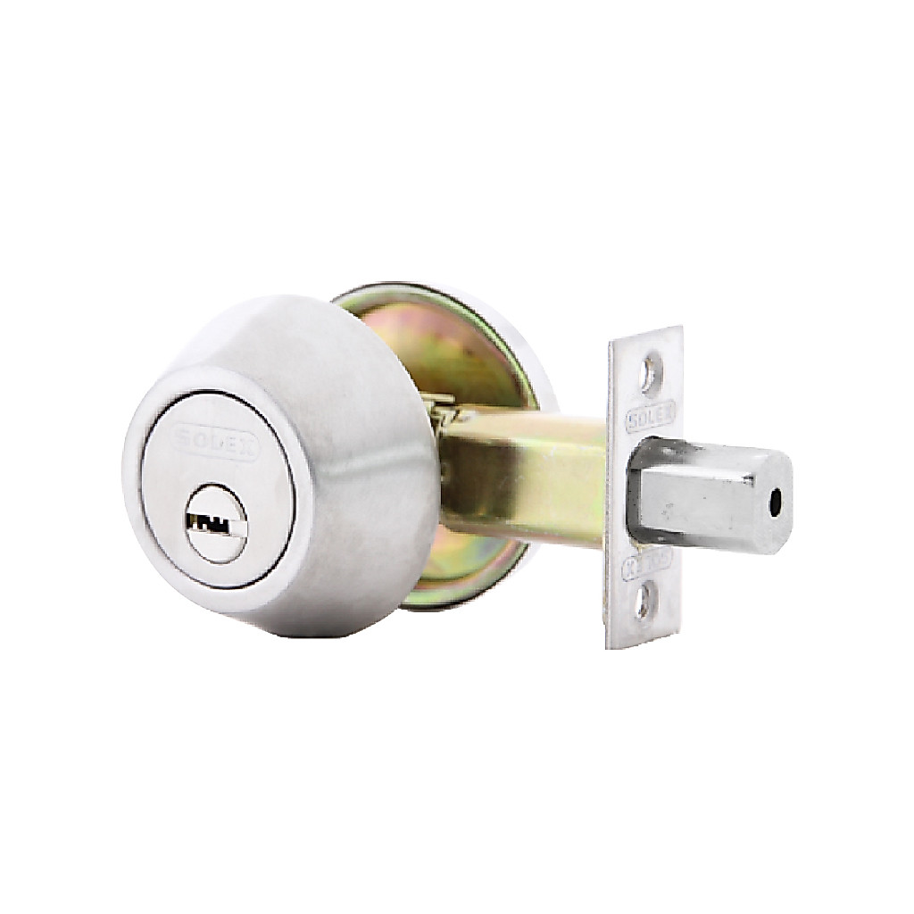 SOLEX กุญแจฝังDEADBOLT SUS304 NO.E5900 ดอกคอมพิวเตอร์ (ไข1ด้าน)