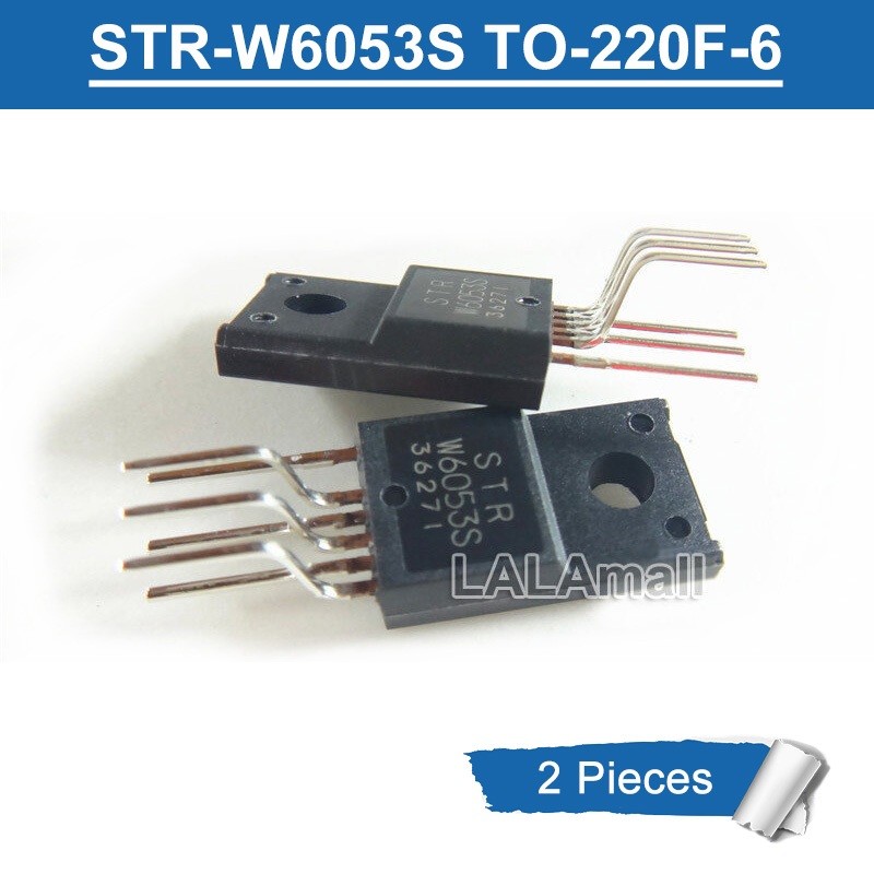 2 ชิ้น Original STR W6053S STR-W6053S TO-220F PWM Off-Line Switching Regulator IC ใหม่