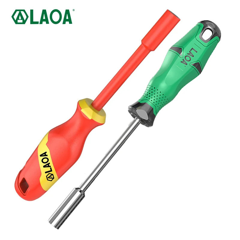 LAOA LA623681 ด้ามจับไดรเวอร์แม่พิมพ์ 1/4 นิ้ว Hex Shank ไขควงแบบถอดเปลี่ยนได้ที่วางบิต