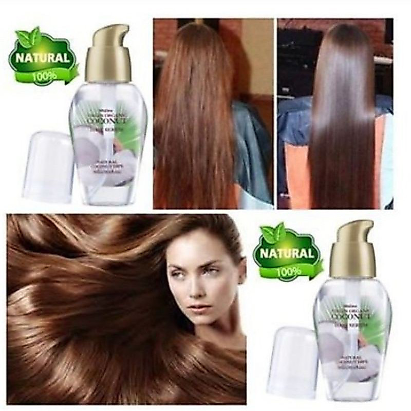 Mistine Virgin Organic coconut hair serum เซรั่มบำรุงเส้นผมจากมิสทิน สารสกัดจากน้ำมันมะพร้าวบริสุทธิ์ 100% ขนาด35มล.
