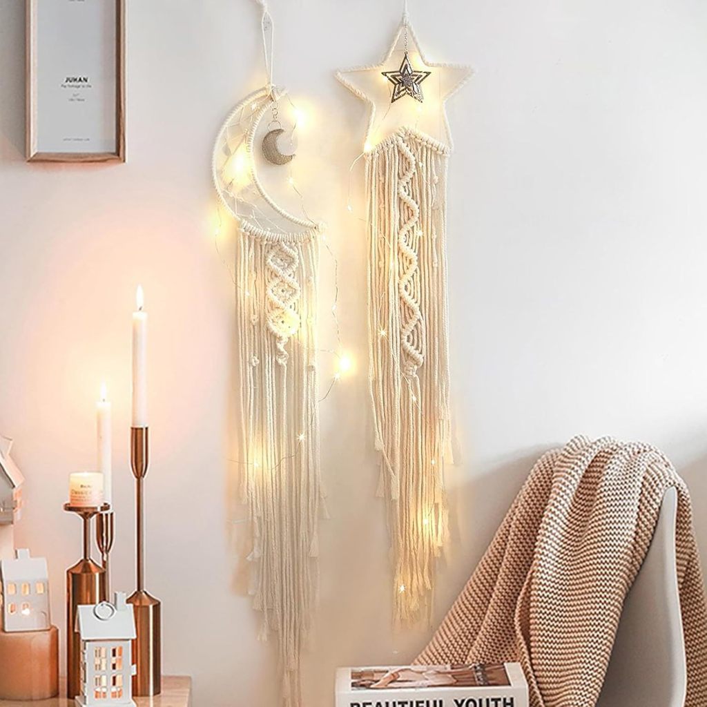 Bohemian Dream Catcher ทอมือตกแต่งบ้าน Dream Catcher ตกแต่งบ้านตกแต่งผนัง Dream Catcher 4PXY
