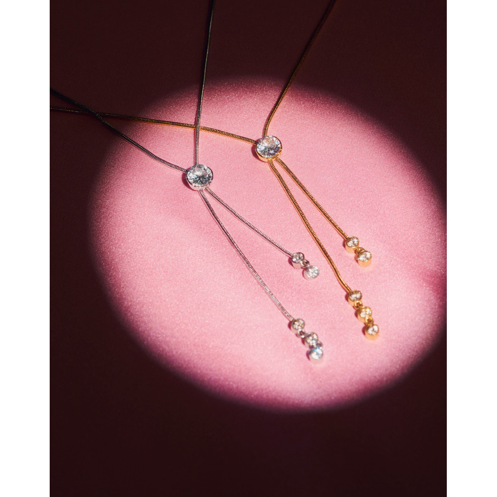 YVIS Emerald Pendant Stainless Steel Necklace - YVIS X FABRIQUE