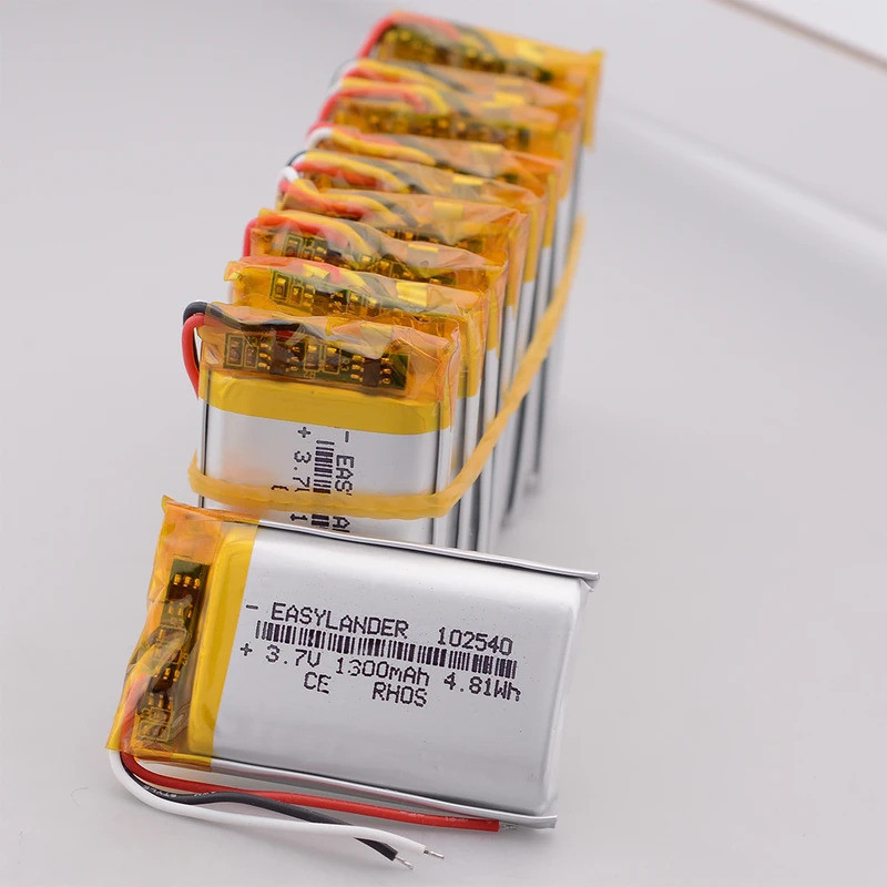 10 ชิ้น/ล็อต 3 สาย 602540 แบตเตอรี่ลิเธียมโพลิเมอร์ลิเธียมไอออน 3.7V 600mAh 302540 402540 502540 102