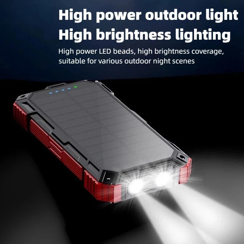 20000mAh Solar Power Bank ไร้สายแม่เหล็กชาร์จเร็วแบตเตอรี่ภายนอกสําหรับ IPhone Xiaomi Huawei Magsafe