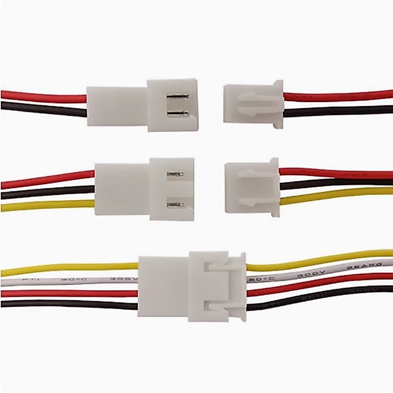 5 คู่ XH2.54 22AWG 2P 3P 4P 5P 6P ชายหญิง Pitch Plug Connector พร้อมสายไฟ 20 ซม.
