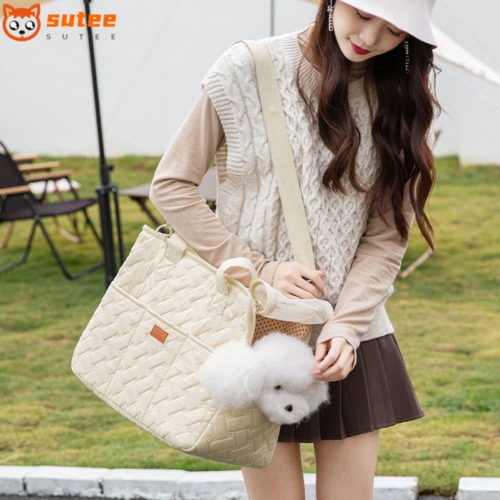 สุดยอด ที่นั่งนิรภัยในรถสัตว์เลี้ยง,กระเป๋ารถสัตว์เลี้ยงความจุขนาดใหญ่น่ารัก,มัลติฟังก์ชั่ร้อนสะดวกสุนัขรถกระเป๋าเป้สะพายหลังเดินทางกลางแจ้ง