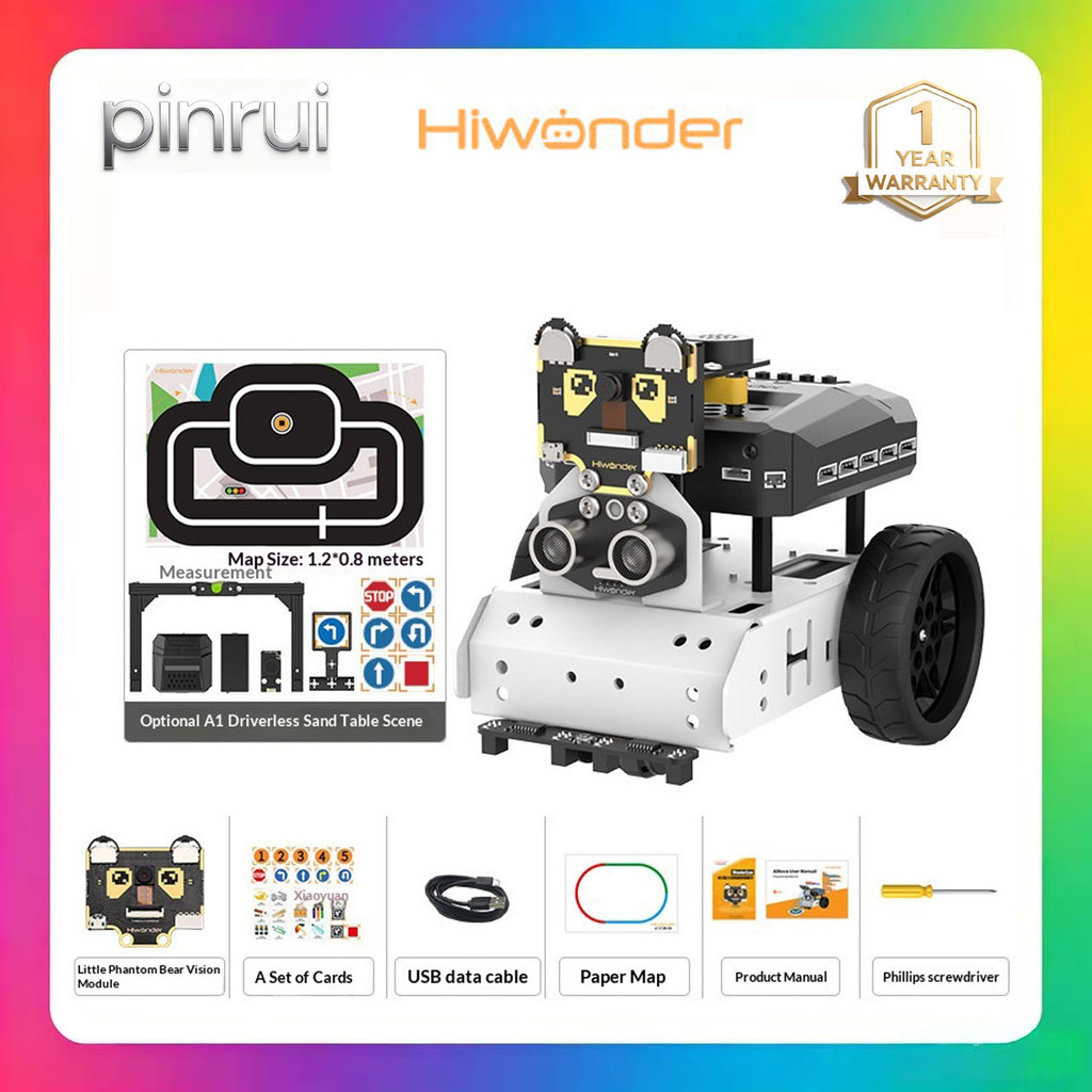 Hiwonder รถอัจฉริยะ AiNova Visual Autonomous ขับรถเด็ก Maker Python Programming Robot Kit