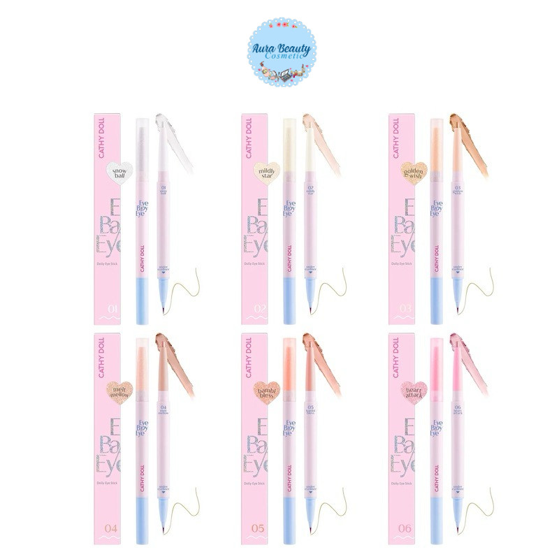 Cathy Doll Eye Baby Eye Dolly Eye Stick ปากกาดอลลี่อาย มีซิมเมอร์