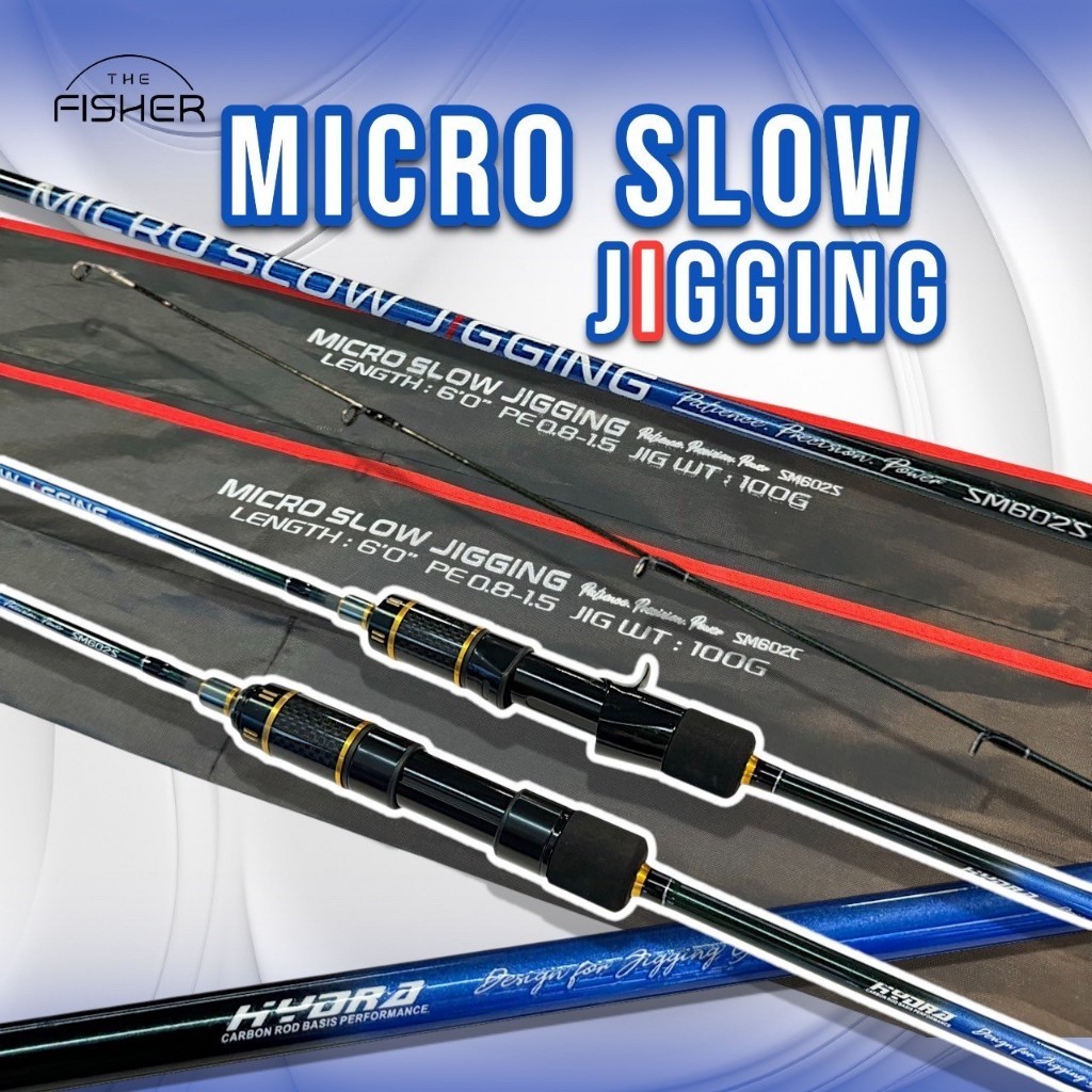 A02 HYDRA คันสโลวจิ๊ก รุ่น MICRO Slow Jigging เหมาะสำหรับจิ๊กทะเล WT. PE 0.8 - 1.5 เบท/สปิน