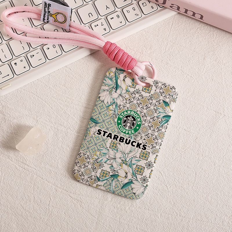 Starbucks Commemorative Edition ที่ใส่บัตรอาหารระดับพรีเมียม Campus Card Case Retro Niche Car Card Holder bh829cde829 - รูปที่ 5