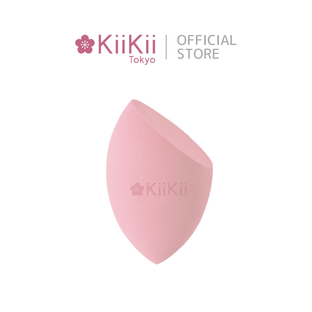 KiiKii พัฟแต่งหน้า ฟองน้ําแต่งหน้าไข่ เกลี่ยรองพื้น ใช้ได้ทั้งแห้งและเปียก แบบตัดเฉียง