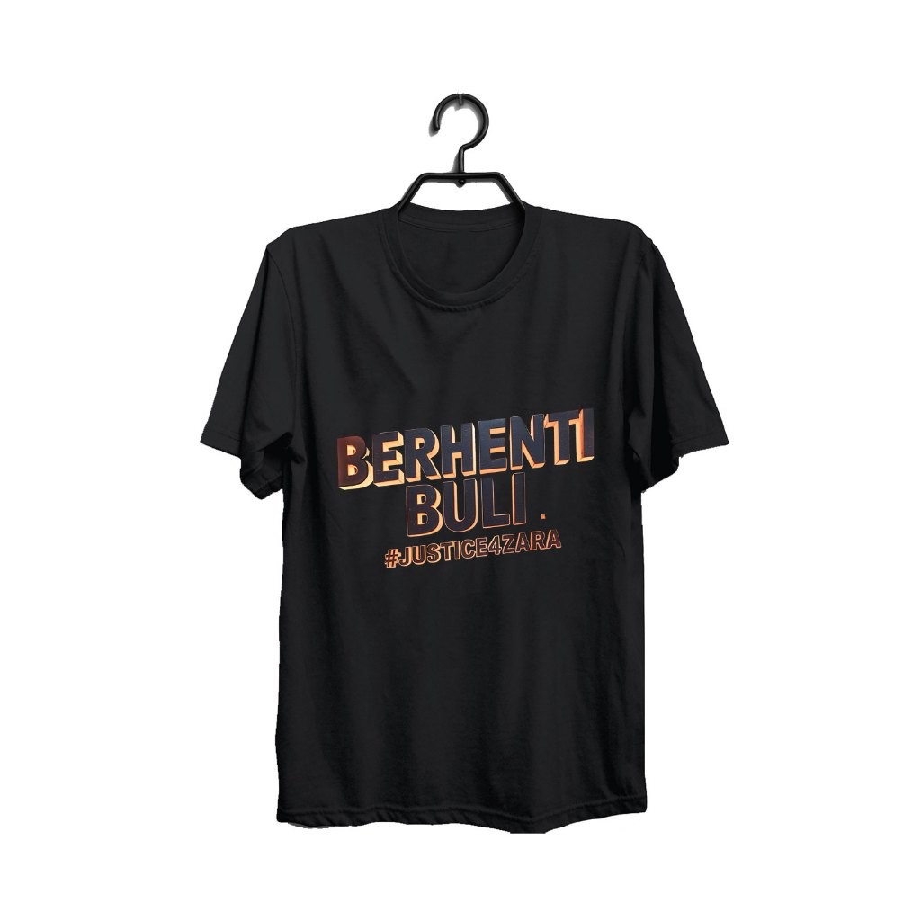 2025 justice สําหรับ Zara Qairina เสื้อผ้าเสื้อยืดแขนสั้น justice สําหรับ Zara-Zara Qairina Stop bul