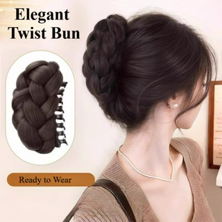 วิกผมหรูหราแบบถักบิดสำหรับผู้หญิง เพิ่มความหนานุ่ม ยึดได้ง่า…