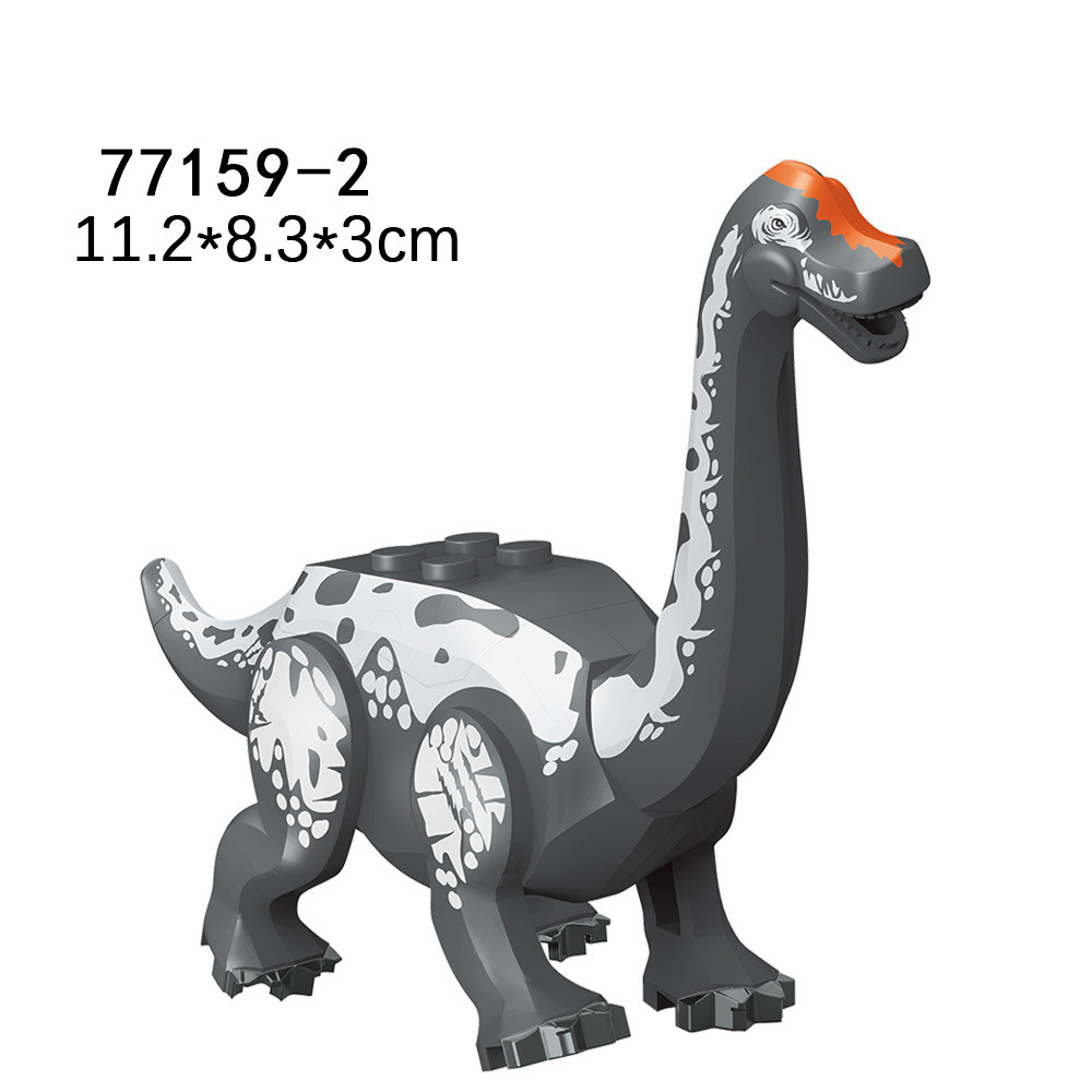 [โมเดล 100 ชิ้น]ไดโนเสาร์ Jurassic World Building Model Animal Boys ประกอบของเล่นบล็อกตัวต่อของขวัญเด็กเด็ก