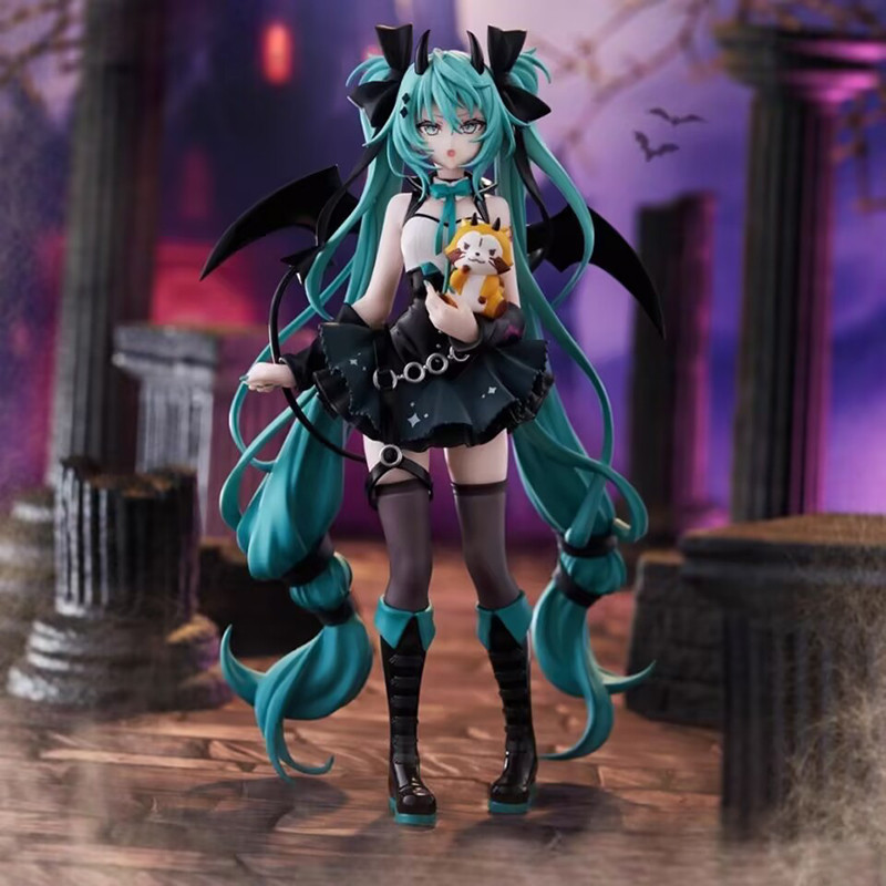 19 ซม.ใหม่อะนิเมะHatsune Mikuปีศาจน้อยRaccoon Kawaii รูปที่ 2