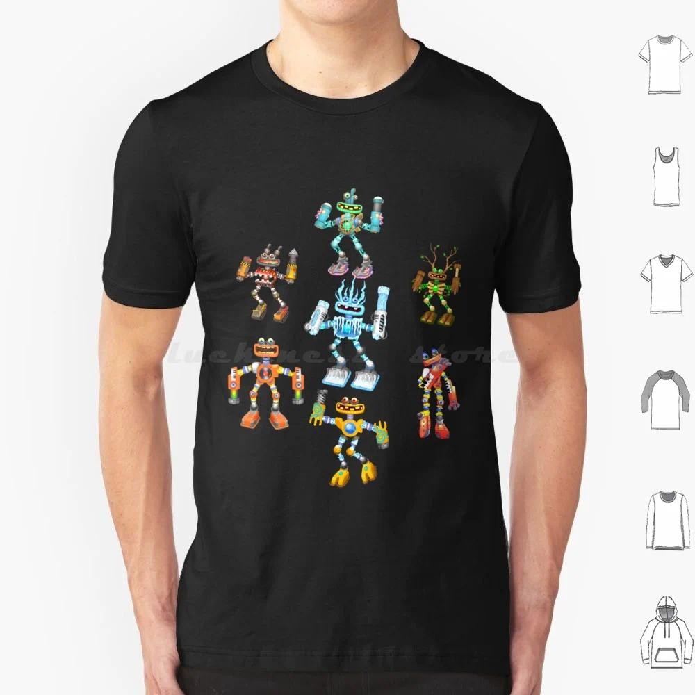 My Sing Monsters Wubboxclassic T เสื้อผ้าฝ้ายผู้ชายผู้หญิง DIY พิมพ์ของฉันร้องเพลงมอนสเตอร์สีเขียว W