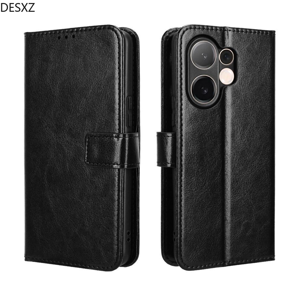 หนังสําหรับ VIVO V60 V 60 V2511 กรณีกระเป๋าสตางค์ PU ปกหลังช่องใส่การ์ดขาตั้งป้องกันเคสโทรศัพท์