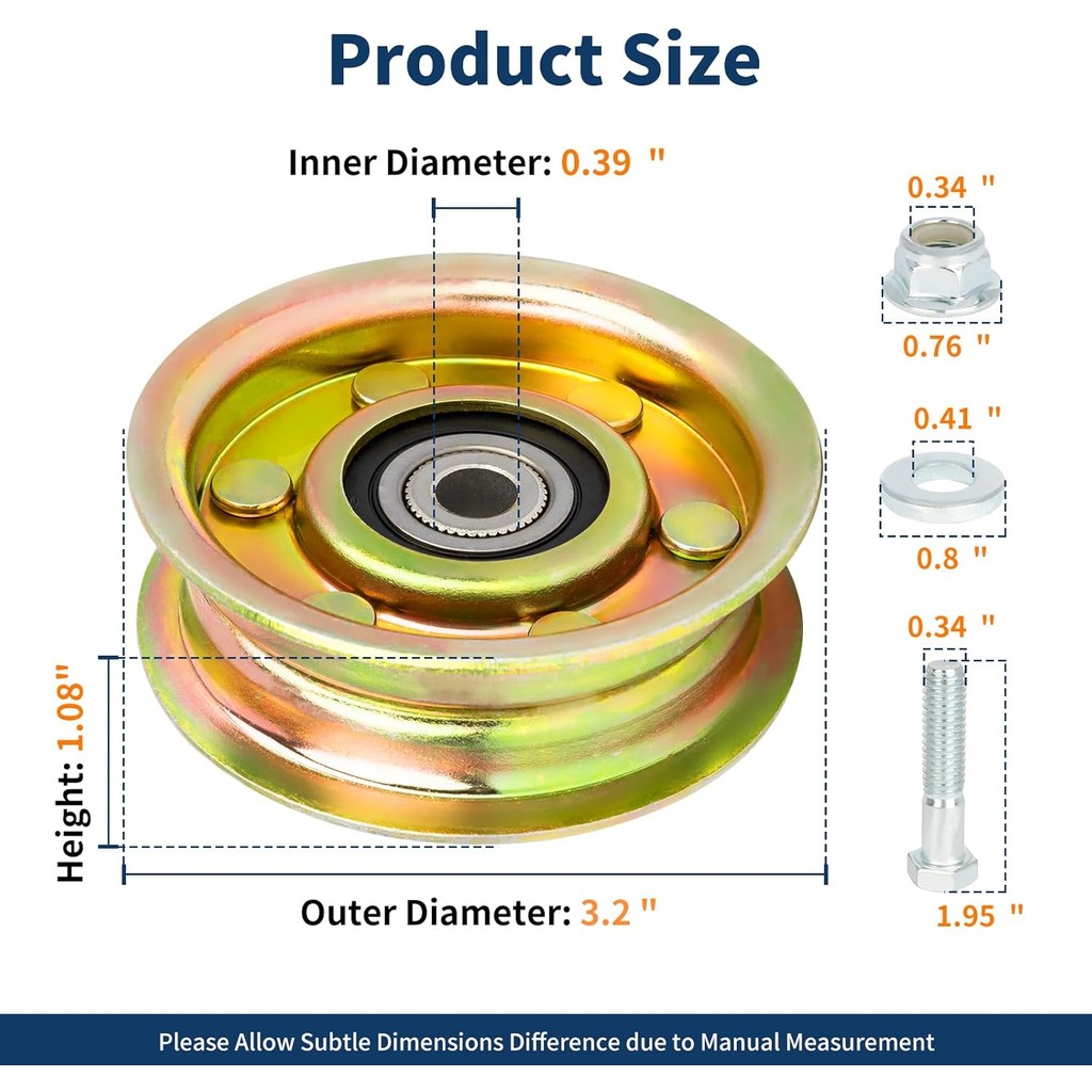 อัพเกรด 1-633167 ชุดรอก Idler, ทดแทนสําหรับ 633167 อีอี633167 ใช้งานร่วมกับ To ro Z255 Z257 Z500 Z55