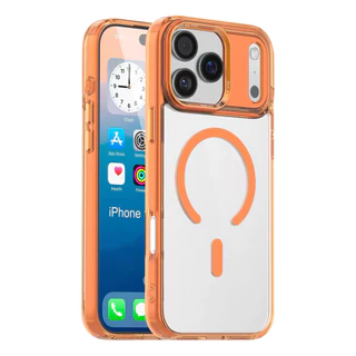 เคส ขอบสี PC ใส สำหรับ iPHONE 17 Air 17Pro 17Promax เคสชาร์ได้ สำหรับ ไอโฟน 11,12,13,14,15 Pro Plus Promax 16 16Promax