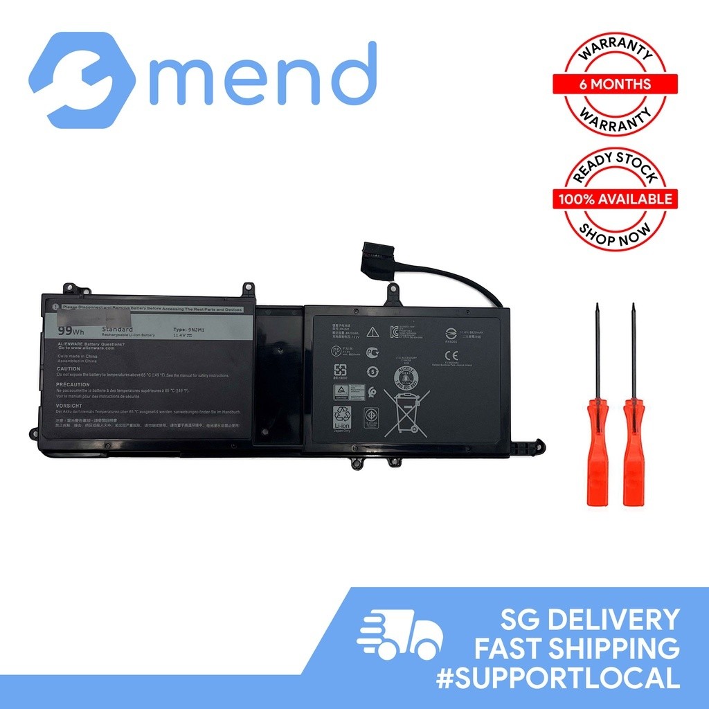 แบตเตอรี่ Dell Alienware MG2YH รุ่น: 9NJM1