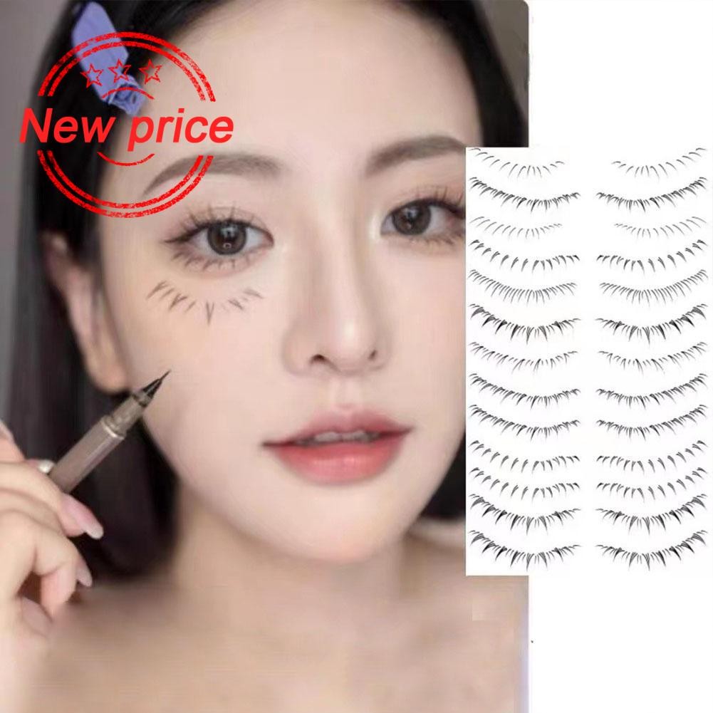 สติ๊กเกอร์รอยสักปุ่มท้องขนตาล่าง Energetic Manga Innocent แต่งหน้าสาวน่ารักสไตล์ V5u8