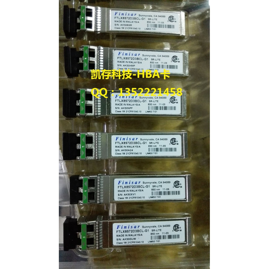 ยี่ห้อใหม่ Finisar FTLX8572D3BCL-G1 10Gb SFP+SW Multimode Mega Module