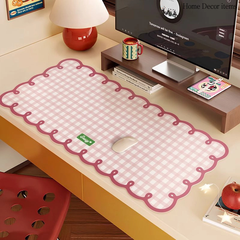โดปา รูปสี่เหลี่ยม หนังแผ่นรองเมาส์กันน้ําและกันน้ํามันโต๊ะทํางานแผ่นรองเมาส์คอมพิวเตอร์ สุด ๆ ขนาดใหญ่ตารางเสื่อ