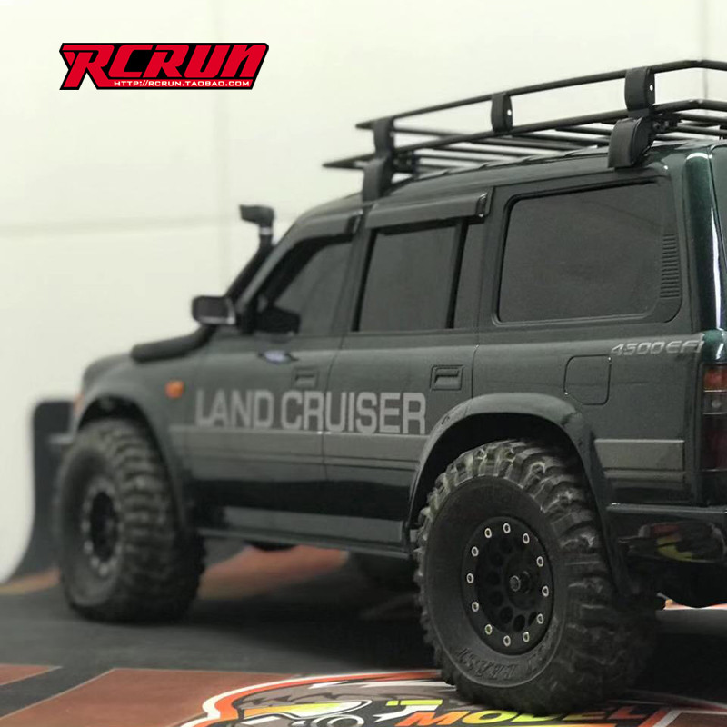 R RCRUN 1: 10 รุ่นรถปีนเขารถ Land Cruiser LC80 Rain Block