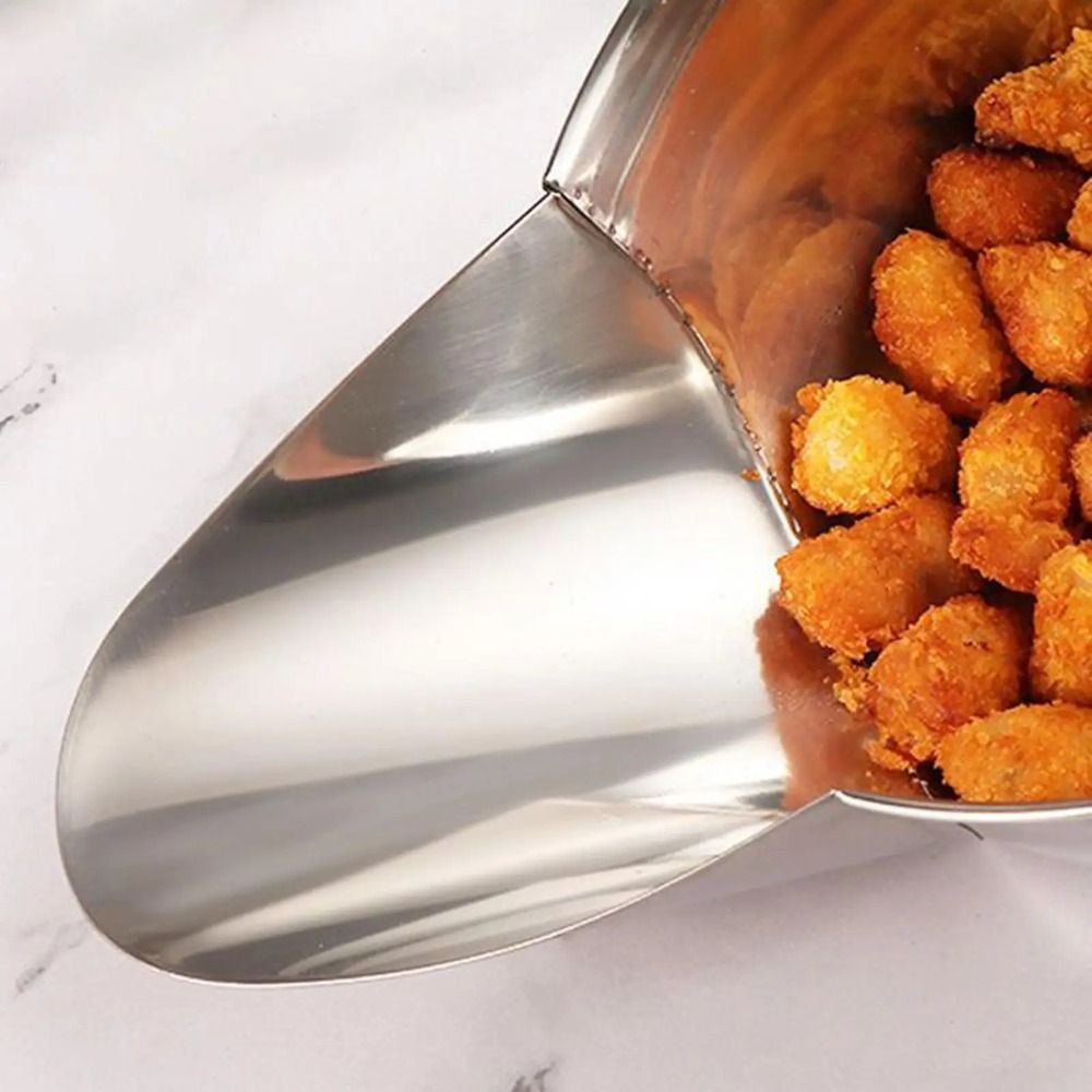 มอคโฮ ตักข้าวโพดคั่ว, สแตนเลสพร้อมที่จับตักทอดฝรั่งเศส, ช้อนบรรจุ ใบเรียกเก็บเงินเป็ด ออกแบบบรรจุภัณฑ์ที่เหมาะกับการทํางานตักน้ําแข็งครัวใช - รูปที่ 6