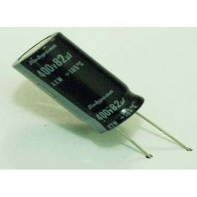 400v82uf 82uf400v ตัวเก็บประจุอลูมิเนียมอิเล็กโทรลีติคแบบเสียบปลั๊กในประเทศ ข้อมูลจําเพาะ: 18 * 25