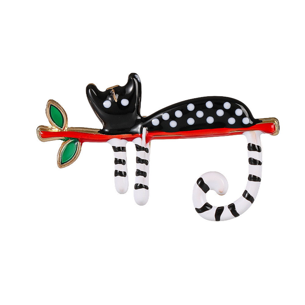 เข็มกลัดสร้อยคอCreative Cat พรีเมียม เหมาะสำหรับของขวัญในวันหยุดและเป็นของขวัญที่ดีสำหรับสุภาพสตรี