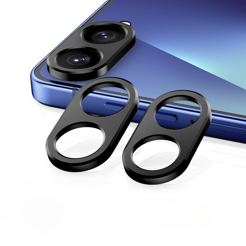 สําหรับ Samsung Z Flip7 FE ฟิล์มกันรอยกล้องฟิล์มเลนส์สติกเกอร์โลหะกลวงสําหรับ SAMSUNG ZFlip7 Flip 7F