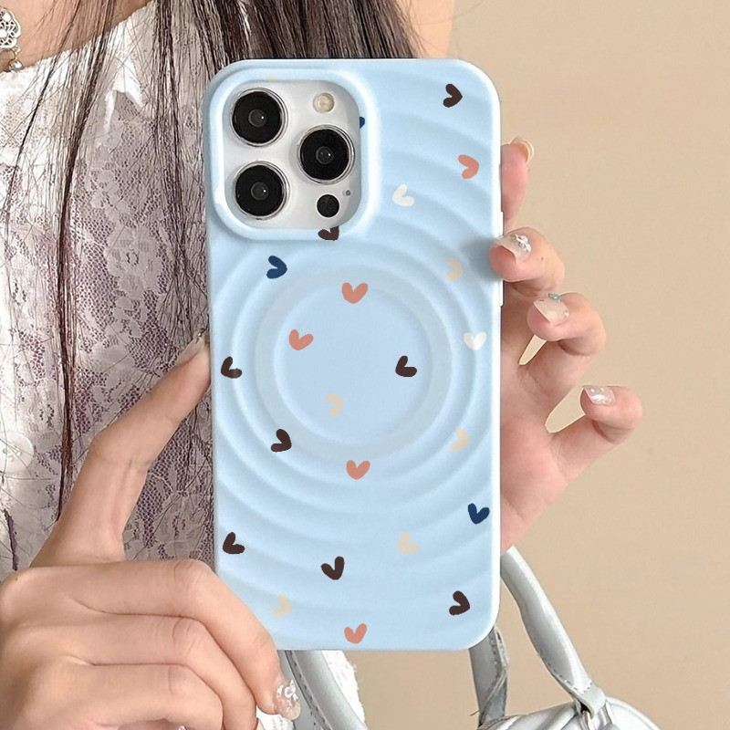 Annie-เข้ากันได้ iPhone แม่เหล็ก การชาร์จไร้สาย เคสไอโฟน 11 XS 14plus 15PRO 12 13 16promax xsmax xr ป้องกันฝุ่-HLCXK8