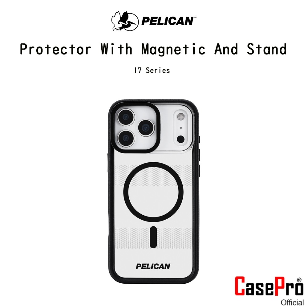 PELICAN Protector With Magnetic Stand เคสกันกระแทกพร้อมขาตั้งระดับ4.8Mเกรดพรีเมี่ยม เคสสำหรับ iPhone