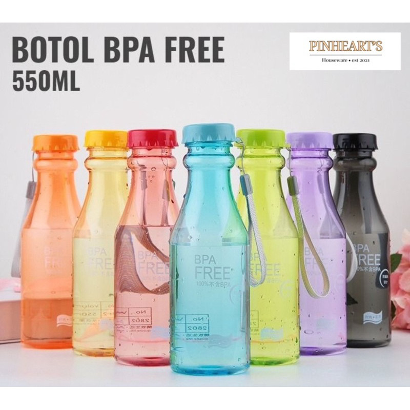 HSO - UNIQUE BPA FREE ANTI-SPILL SODA DRINKING BOTTLE / CLEAR BPA FREE WATER BOTTLE รุ่น SODA BOTTLE