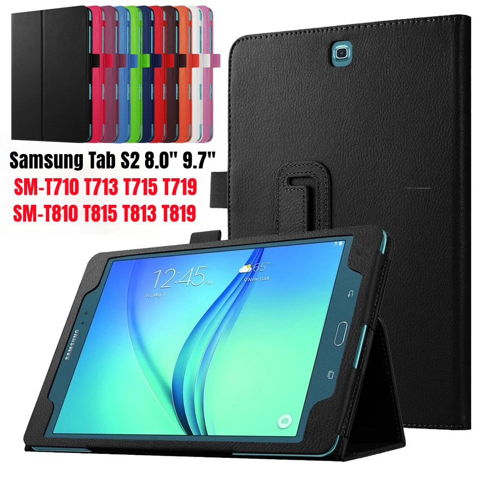 กรณีแม่เหล็กสําหรับ Samsung Galaxy Tab S2 8.0 " 9.7 "แท็บเล็ต SMART Awake-Sleep สําหรับ SM-T710 T713 T715 T719 T810 T815 T813 T819