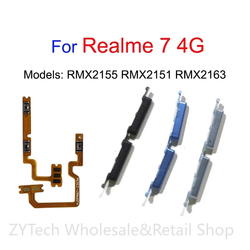 สําหรับRealme 7 4G Power Volume Flex On Off Up Downปุ่มFlex Cable ZYSP