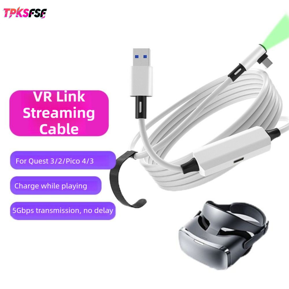 TPKSF 5M VR Link Cable,USB3.2 Gen1 5Gbps Data Transfer Cable,ประเภทA To Cชาร์จ Whileเล่นStableสายชาร